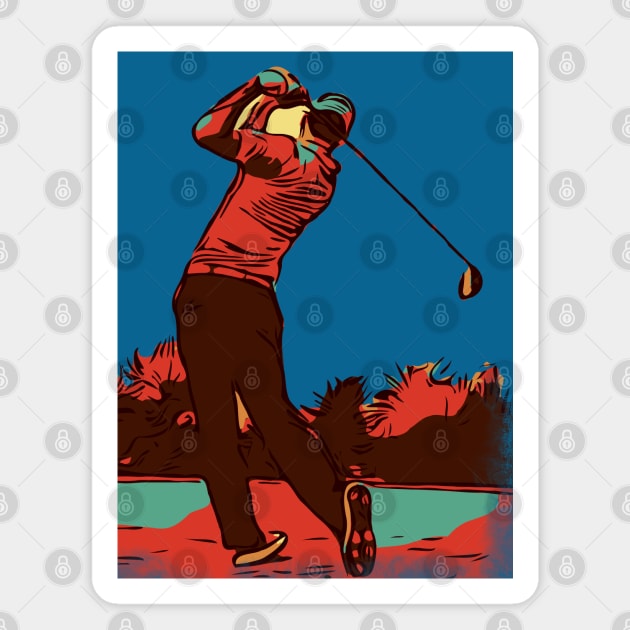 Golf Sport, Golfing for Golfer Magnet by FasBytes